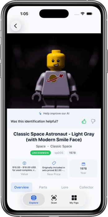 Minifigure Scanner App Interface